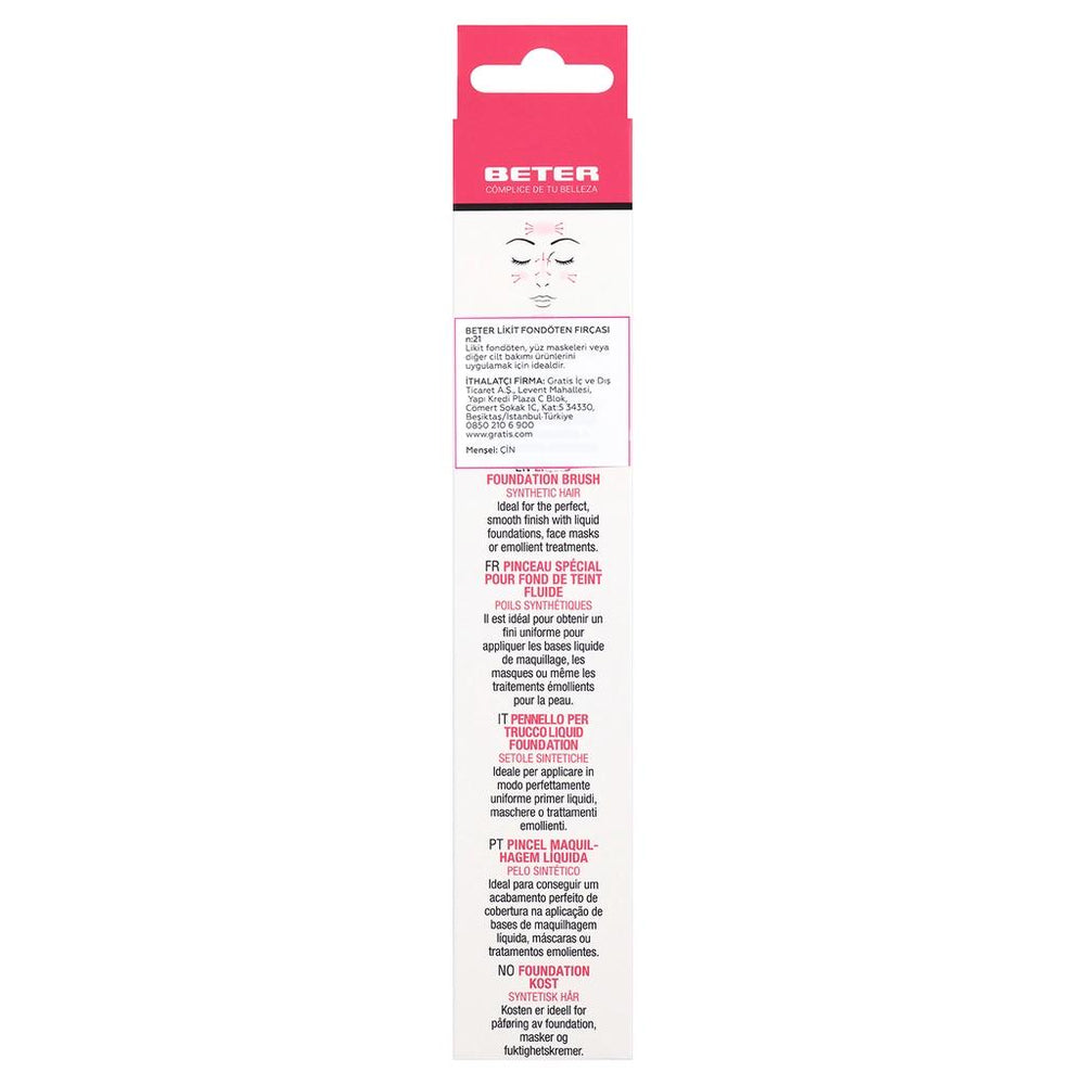 Beter Liquid Foundation Brush No. 21 for Smooth Makeup