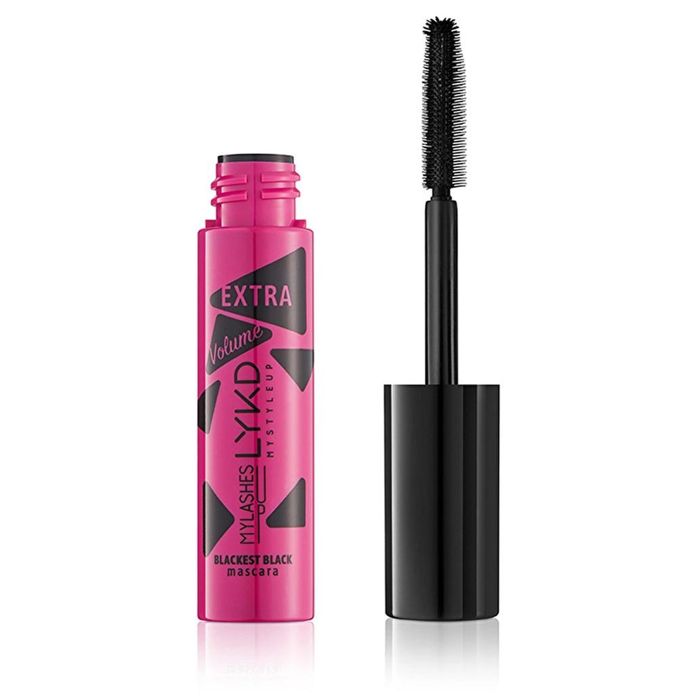 LYKD Extra Volume Blackest Black Mascara for Bold Lashes