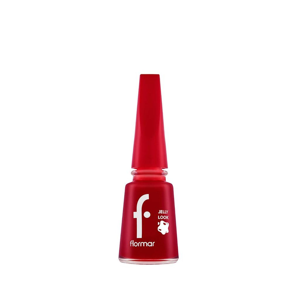 Flormar Jelly Look Stunning Red Gel-Effect Nail Polish 11ml