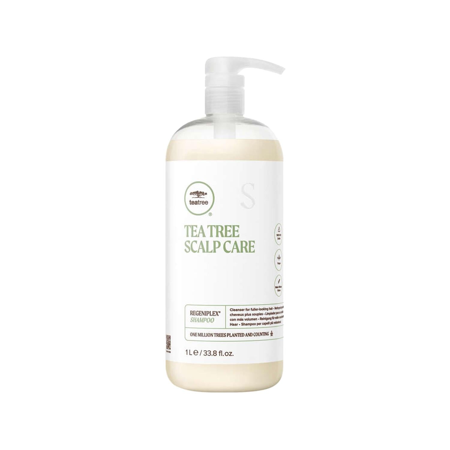 Paul Mitchell Tea Tree Scalp Care Regeniplex Shampoo - 1000ml, Soothes Irritation, Natural Ingredients, Large Volume Paul Mitchell Tea Tree Scalp Care Shampoo - Natural Relief Tea Tree Shampoo, Scalp Care Shampoo, Paul Mitchell Tea Tree, Regeniplex Shampoo, Large Volume Shampoo, Natural Ingredients, Sulfate-Free Shampoo, Gentle Shampoo, Hair Care, Scalp Irritation Relief, Itchiness Relief, Healthy Scalp, Hair Nourishment