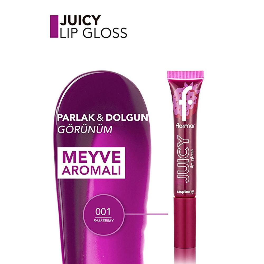 Flormar Juicy Lip Gloss - Moisturizing, Natural Color, Fruit Flavored - Lip Care for Dry Lips - view 3