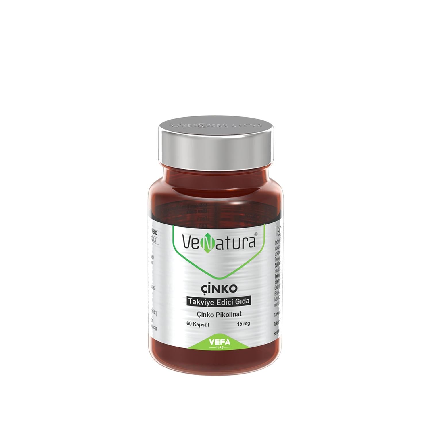 VeNatura Zinc Dietary Supplement for Immune Support 60 Capsules