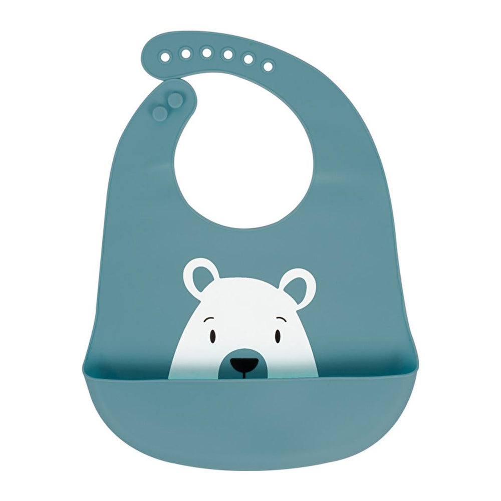 Sevi Bebe Silicone Baby Bib - Waterproof, Adjustable, and Easy to Clean for Mess-Free Mealtime - image 4