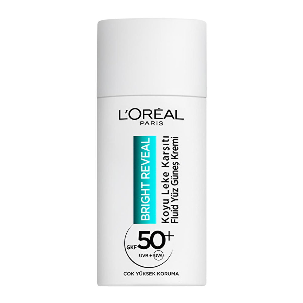 L'Oreal Paris Bright Reveal SPF 50+ Anti-Dark Spot Face Sunscreen - Lightweight, Non-Greasy Daily UV Protection for Sensitive Skin L'Oreal Paris Bright Reveal SPF 50+ Face Sunscreen Face Sunscreen, SPF 50+, Anti-dark spot, Daily UV protection, Lightweight sunscreen, Sunscreen for sensitive skin, L'Oreal Paris, Bright Reveal, Anti-aging, Dermatologist recommended, Non-greasy, Broad-spectrum protection, Niacinamide, LHA, Vitamin E, Daily skincare, Sensitive skin care