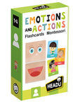 Headu Montessori Flashcards for Toddlers - Emotional Intelligence & Action Learning Cards (1-4 Years) Headu Montessori Flashcards for Emotional Intelligence Montessori flashcards, toddler learning tools, emotional intelligence for children, textured educational cards, early childhood development toys, child development, educational toys, learning through play, Montessori method, Italy-made products