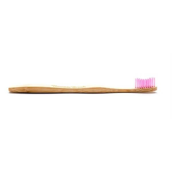 Humble Brush Soft Bristle Bamboo Toothbrush - Eco-Friendly, Biodegradable Adult Purple Toothbrush for Sensitive Teeth &amp; Gums - image 2
