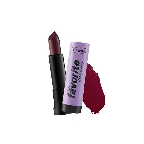 Callista Lips Longwearing Lipstick 308 Vampy Like Bordo - Matte, Long-Lasting Lip Color with Nourishing Macadamia Oil & Shea Butter Callista Lips Longwearing Lipstick - Matte, Long-Lasting Lip Color longwearing lipstick, matte lipstick, lip nourishment, bordo lipstick, long-lasting lip color, Callista Lips, lip care, cosmetic, makeup, beauty, lipstick 308, vampy like bordo, macadamia oil, shea butter, matte finish, durable lip color