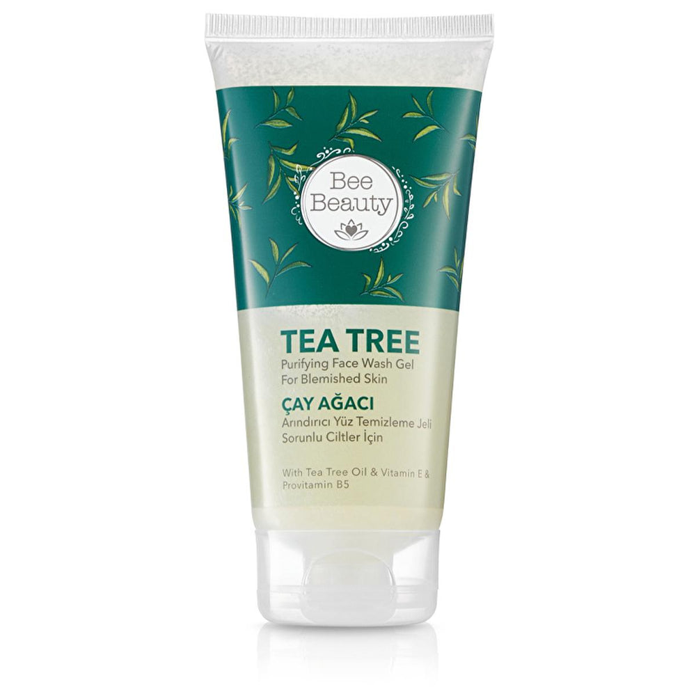 Bee Beauty Tea Tree Face Cleansing Gel for Oily Skin - Natural, Non-Drying, Refreshing - 5.07 fl oz - Cleanser