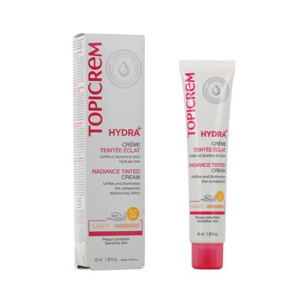 Topicrem Hydra+ Radiance Tinted Cream SPF50 Light 40ml