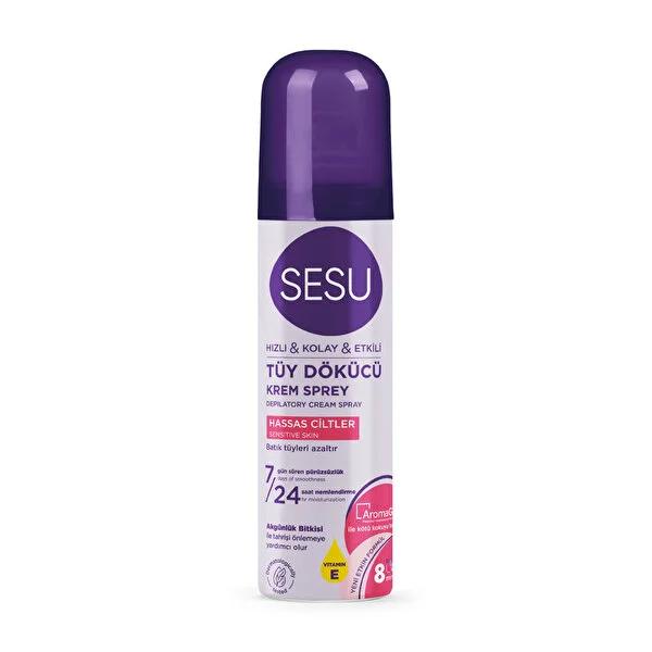 Sesu Hair Removal Foam for Sensitive Skin: Painless, Fast, & Moisturizing - Vitamin E & Aromaguard - 150ml Sesu Hair Removal Foam: Fast, Painless, Sensitive Skin Formula hair removal foam, sensitive skin hair removal, fast hair removal, painless hair removal, hair removal spray, vitamin E hair removal, aromaguard hair removal, hair removal for sensitive areas, hair removal, sensitive skin, painless, moisturizing, vitamin E, aromaguard, dermatologically tested, easy application, unwanted hair, beauty, person
