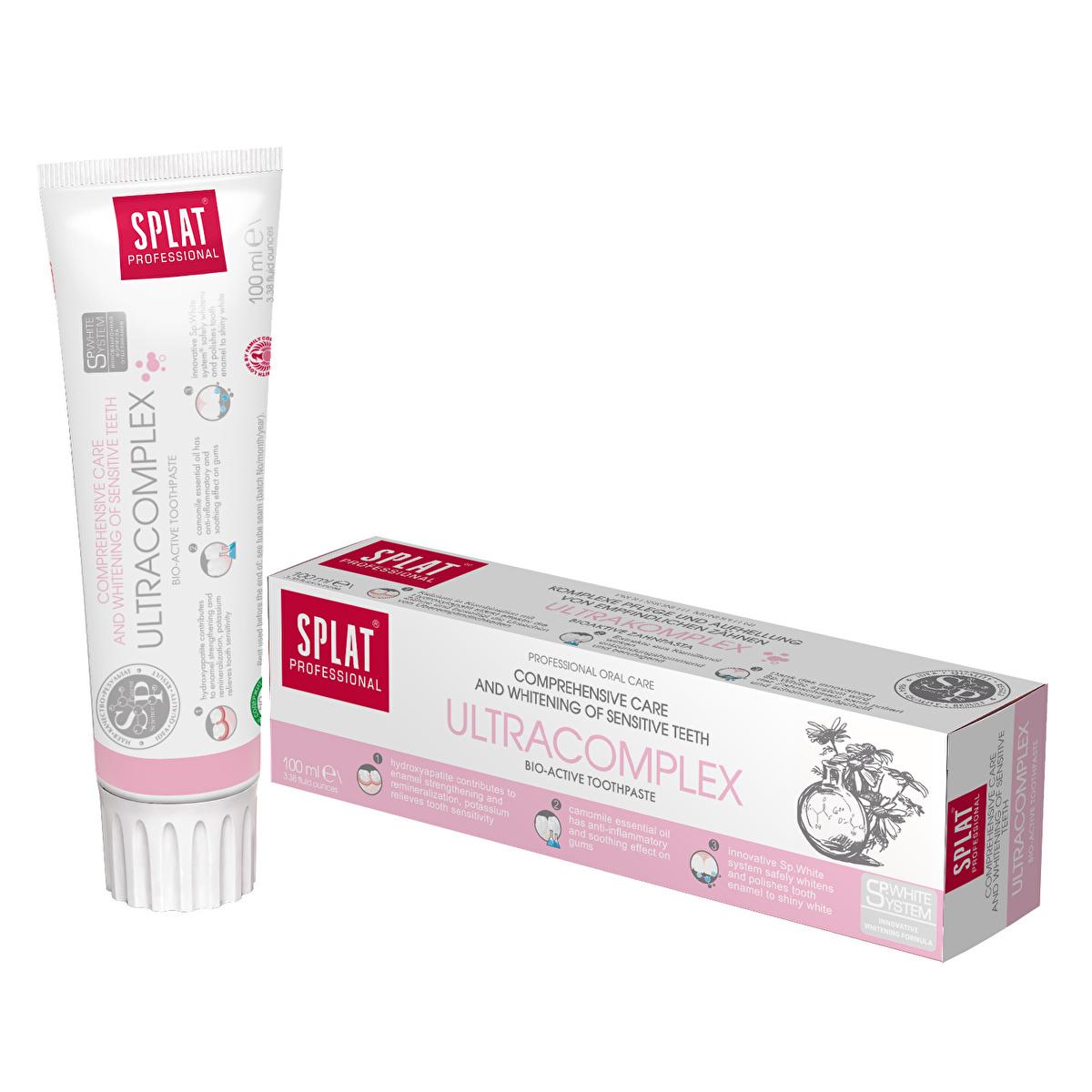 Splat Ultra Complex Toothpaste 100ml - Fluoride-Free, Natural Oral Care for Healthy Teeth and Gums Splat Ultra Complex Toothpaste - Natural Oral Care Solution Toothpaste, Splat Ultra Complex, Fluoride-free toothpaste, Natural toothpaste, Oral care, Healthy teeth, Gum health, Natural oral care, Sensitive teeth, Gentle toothpaste, Hydroxyapatite, Zinc ions, Bisabolol, Chemical-free toothpaste, Daily oral hygiene