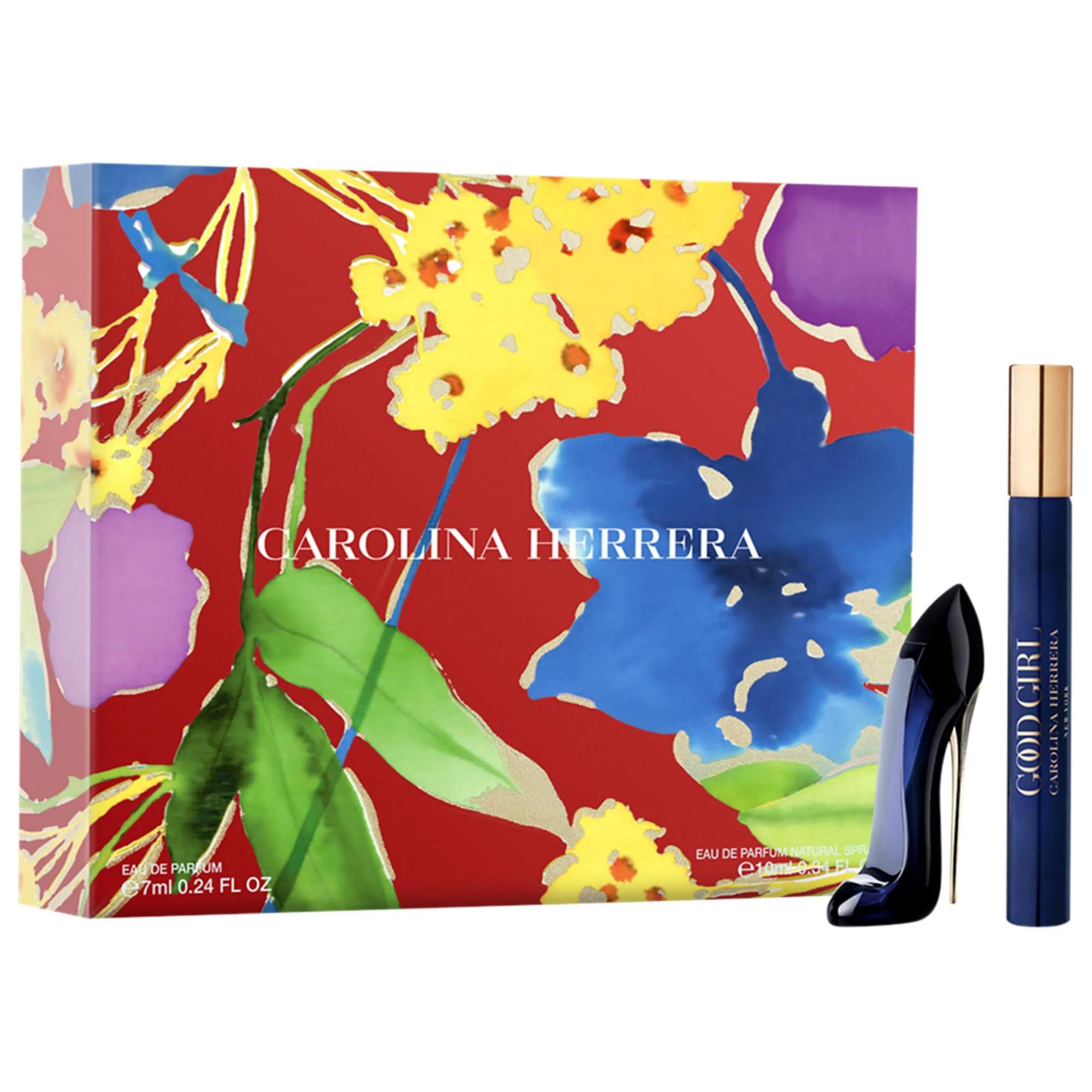 Carolina Herrera Mini Good Girl Eau de Parfum Perfume Gift Set - Floral Fragrance, Travel-Friendly, Luxury Designer Scent Carolina Herrera Good Girl Perfume Set - Floral Eau de Parfum Good Girl perfume, Eau de parfum, Floral perfume, Travel perfume set, Mini perfume set, Tuberose jasmine perfume, Designer perfume gift, Women's fragrance, Warm floral fragrance, Mother's Day perfume gift, perfume, floral scent, travel size, luxury fragrance, designer scent, tuberose, jasmine, tonka bean, almond, cocoa, femini