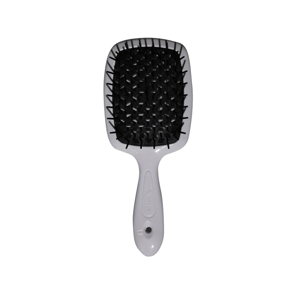 Janeke Superbrush Detangling Hair Brush in Black & White