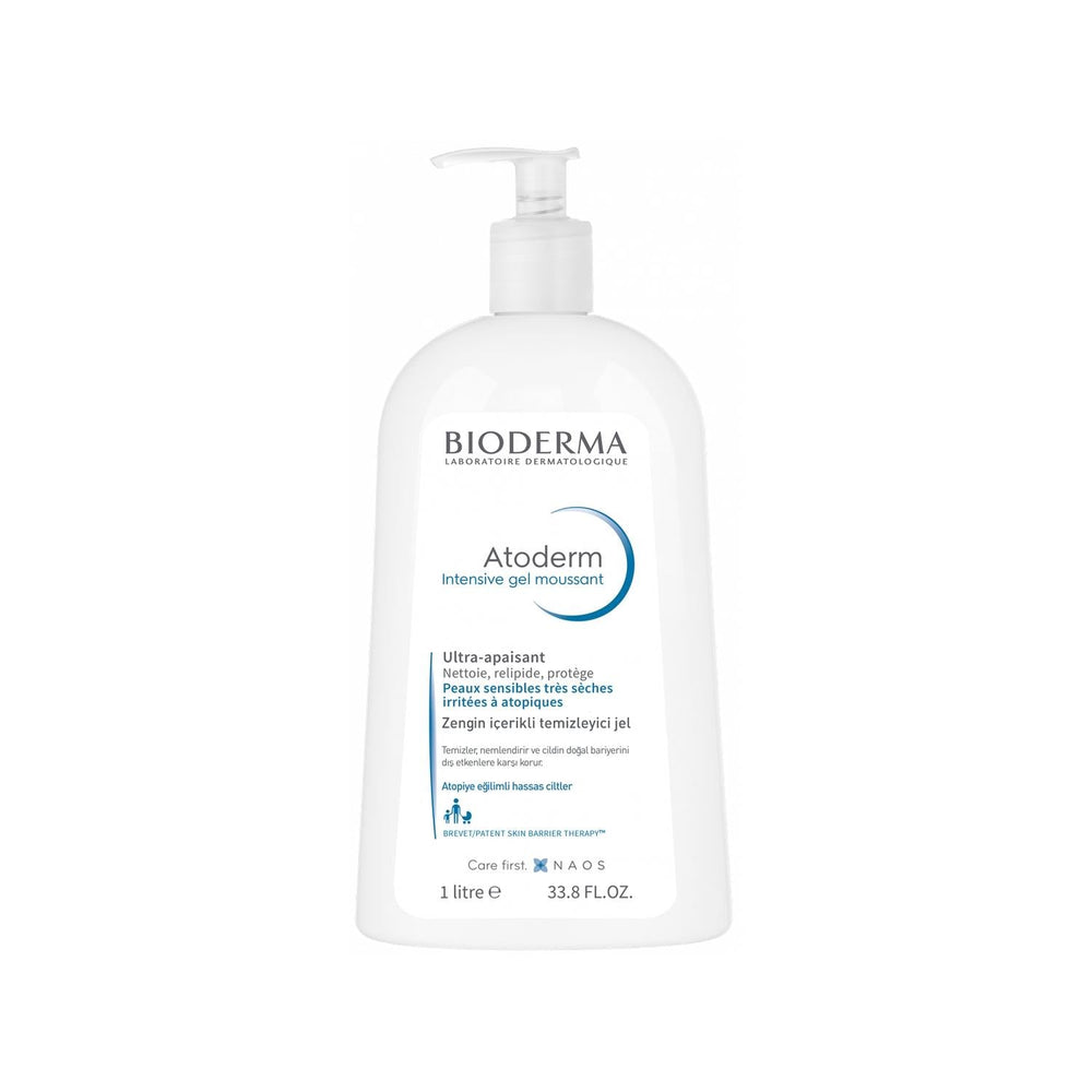 Bioderma Atoderm Intensive Foaming Gel Cleanser for Dry Skin - Fragrance-Free, 1L - image 4