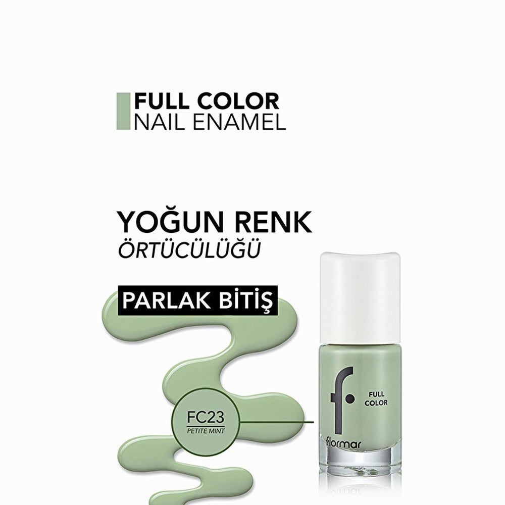 Flormar Full Color Ekstra Yoğun Pigmentli Oje - High Pigment Nail Polish for Vibrant Long Lasting Color - view 2