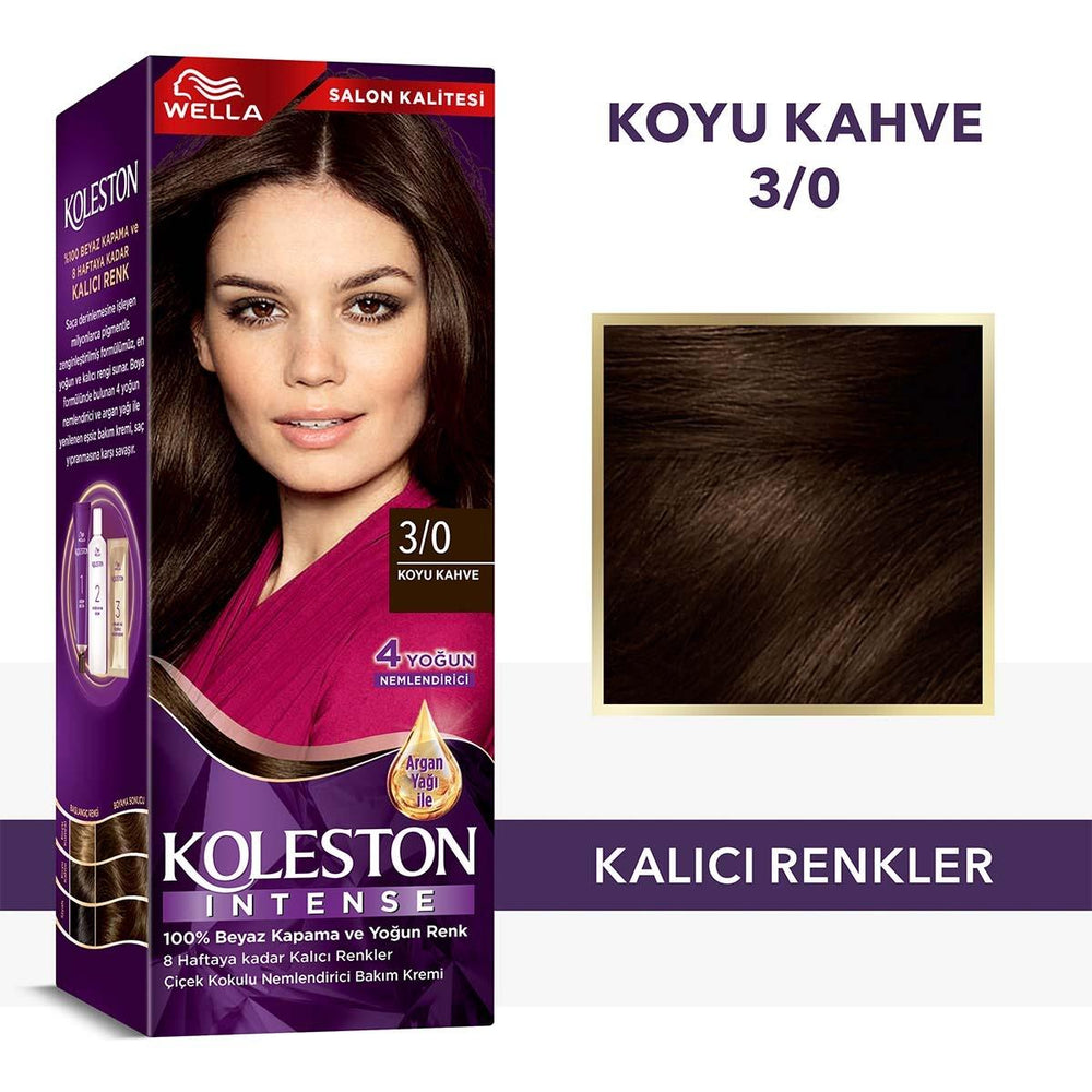 Wella Koleston Intense Permanent Hair Color Dye with Argan Oil - 100% Grey Coverage, Long-Lasting Hair Color - view 2
