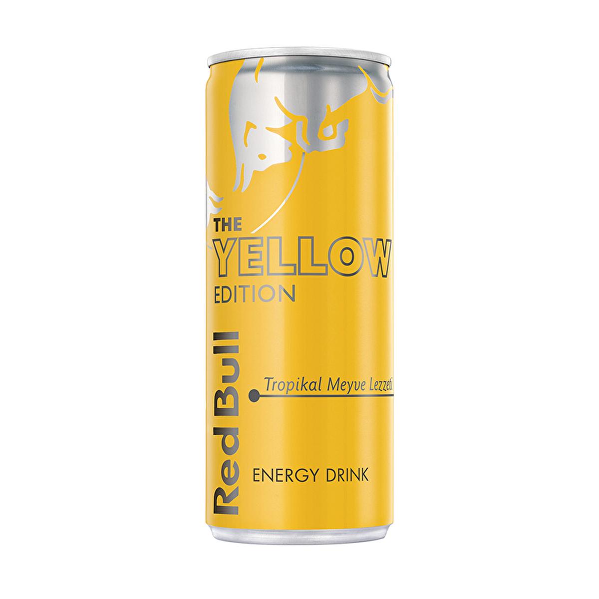 Red Bull Tropical Energy Drink - 250ml Can, Caffeine Boost with Taurine & B Vitamins Red Bull Tropical Energy Drink - Caffeine Boost Energy Drink, Red Bull Tropical, Caffeine Beverage, Taurine Supplement, B Vitamins Drink, Aluminum Can Beverage, Energy Boost, Mental Alertness, Physical Energy, Environmentally Friendly, Recyclable Packaging, Fitness Drink, Sports Drink, Gaming Fuel