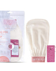 Let'scrub Silk Exfoliating Bath Glove for Smoother Skin - Natural Skincare, Gentle Exfoliation, Handmade - view 3