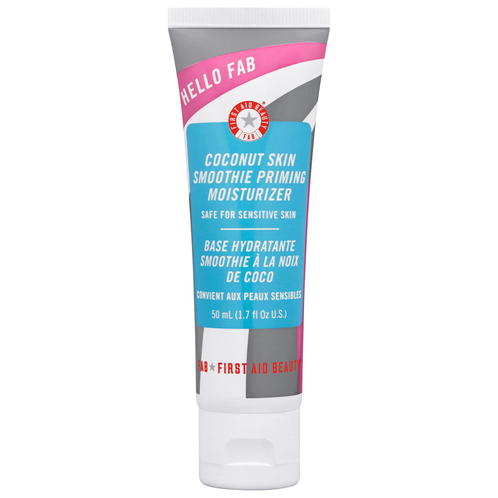 Hello FAB Coconut Skin Smoothie: Hydrating Facial Moisturizer & Primer for Dewy, Glowing Skin | Vegan & Cruelty-Free Hello FAB Coconut Moisturizer: Dewy Skin & Hydrating Primer Coconut moisturizer, Skin priming moisturizer, Dewy glow primer, Vegan moisturizer, Cruelty-free primer, Hydrating primer for dry skin, Illuminating moisturizer, Natural makeup primer, Lightweight face cream, Oil-free moisturizer, Facial Moisturizer & Primer, Hydrating, Primer, Illuminating, Dewy Skin, Normal Skin, Dry Skin, Fine Lin