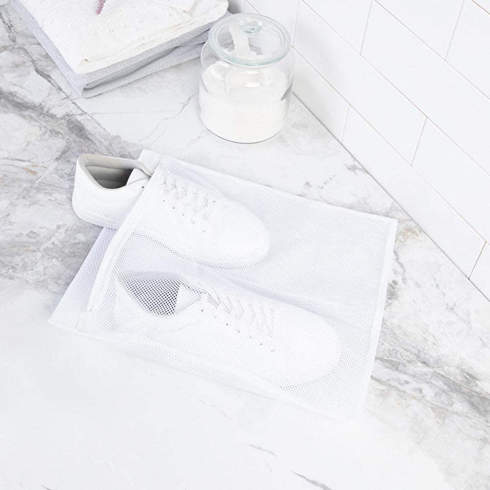 Ocean Home Shoe Washing Bag - White, 35x40cm - Protects & Cleans Delicate Shoes
