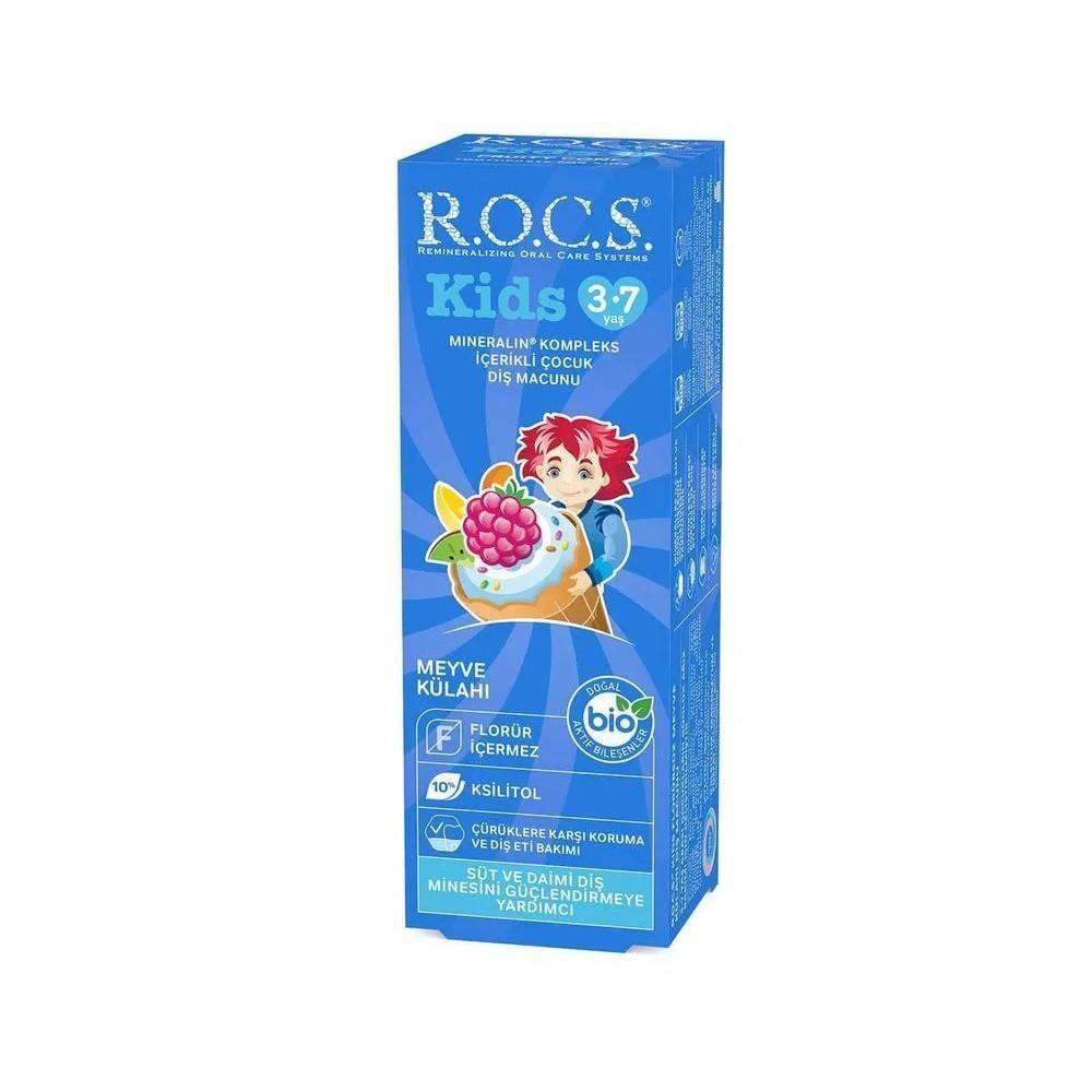 rocs kids toothpaste fruit flavor, children's toothpaste packaging, rocs kids toothpaste application ROCS Kids Toothpaste - Fruit Flavor | 3-7 Years ROCS Kids Toothpaste - Fruit Flavor | 3-7 Years kids-toothpaste, natural-fruit-flavor, dental-care, children-health, rocs, toothpaste-for-kids, 3-7-years, healthy-habits, gentle-formula, ai-generated