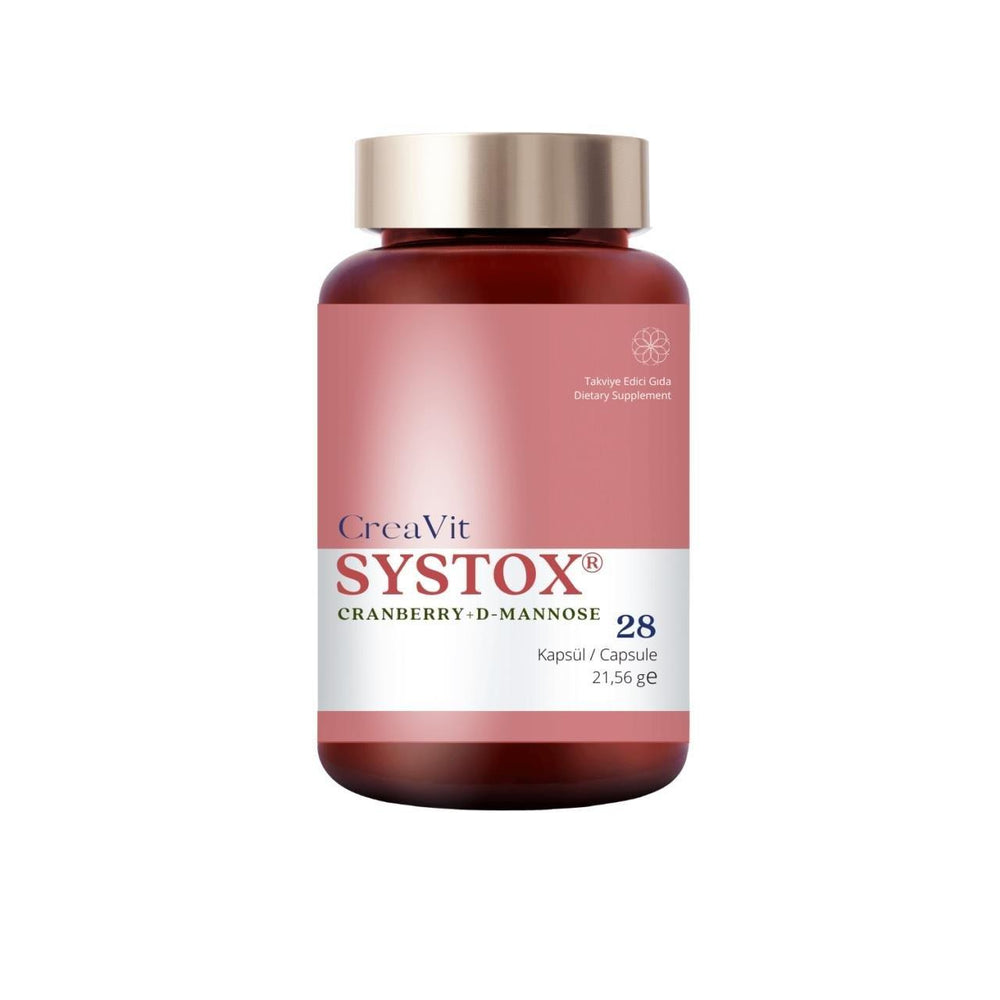 CreaVit Systox Cranberry & D-Mannose Dietary Supplement for Urinary Tract Health - 28 Capsules CreaVit Systox - Cranberry & D-Mannose Urinary Support Cranberry Supplement, D-Mannose Urinary Tract Support, Dietary Supplement for UTI Prevention, CreaVit Systox, Urinary Health Capsules, Urinary Tract Support, Natural UTI Prevention, Cranberry and D-Mannose Supplement, Women's Health Supplements, Men's Health Supplements