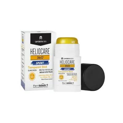 Heliocare 360° Sport Stick Transparent SPF50+ Sunscreen Stick for Active Lifestyles Heliocare 360° Sport Stick Transparent SPF50+ Sunscreen Sunscreen Stick, SPF50+, Transparent Sunscreen, Waterproof Sunscreen, Sunscreen for Sports, Non-greasy Sunscreen, Active Lifestyle, Outdoor Protection, Skin Care, Sun Protection, Fernblock, Green Tea Extract, Compact Sunscreen, Portable Sunscreen