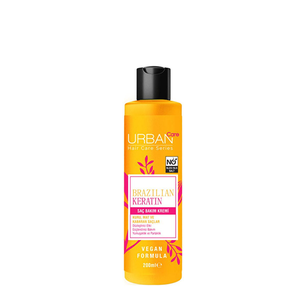 Urban Care Brazilian Keratin Hair Care Cream - Vegan, SLS Free, Dermatologically Tested - 6.76 fl oz - view 3