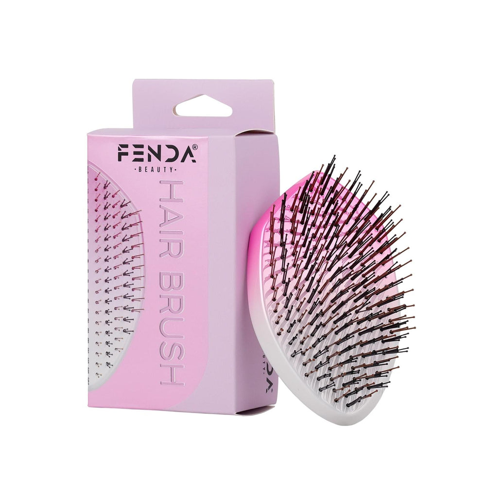 Fenda Professional 4-Pin Oval Hair Brush in Galaxy Pink