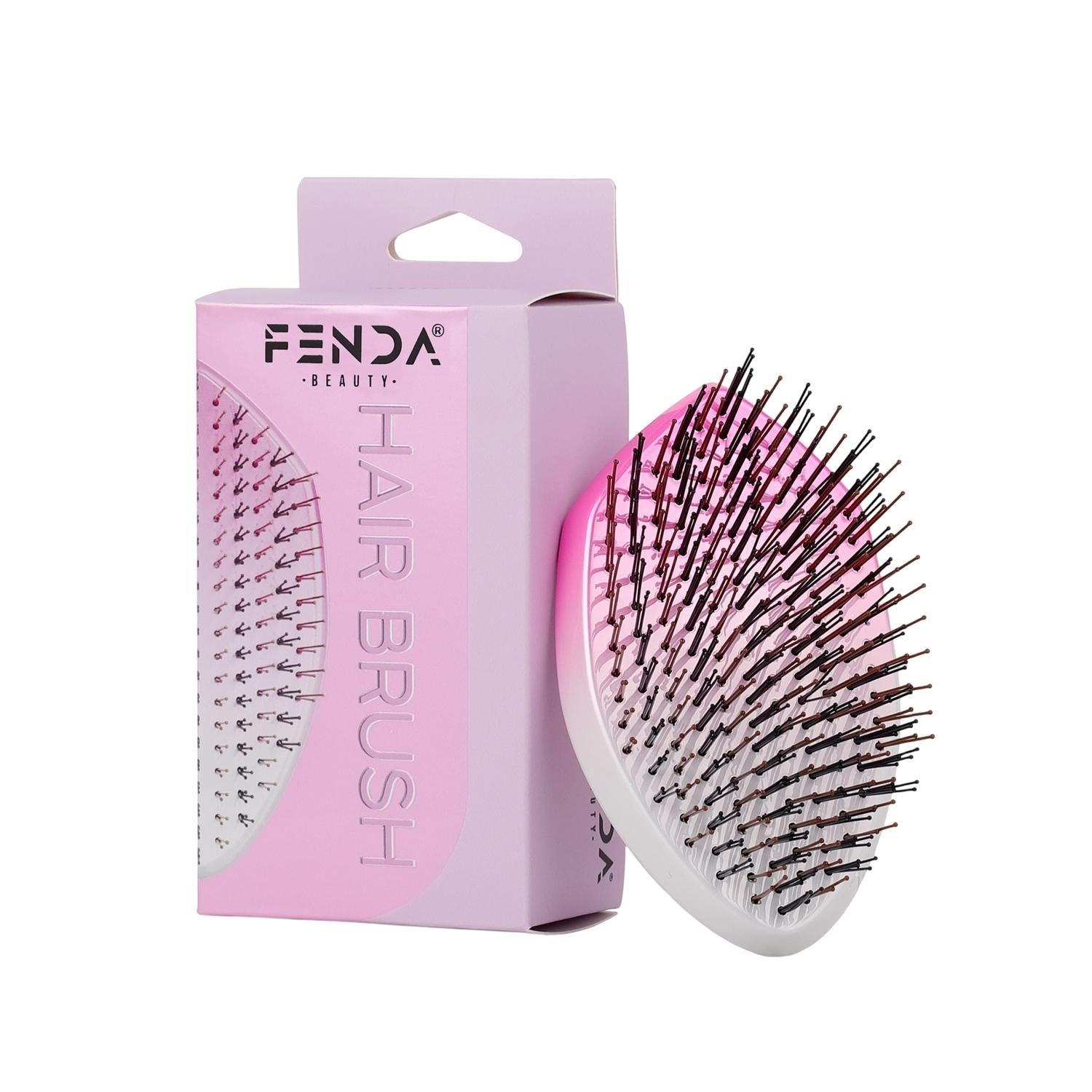 Fenda Professional 4-Pin Oval Hair Brush in Galaxy Pink