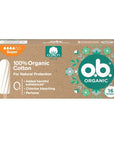O.B. Organic Super Tampons for Reliable Protection 16 Count