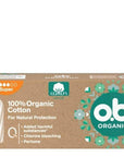 O.B. Organic Super Tampons for Reliable Protection 16 Count