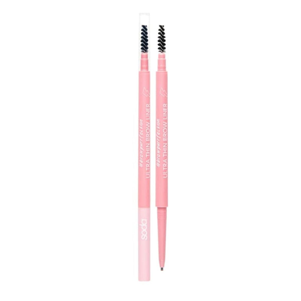Soda Ultra Thin Brow Liner - Precise Eyebrow Definition, Long-Lasting, Natural Shades - view 4