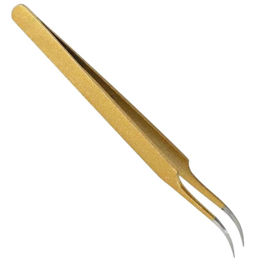 Ocean Curved Eyelash Extension Tweezers for Precision 1 Count