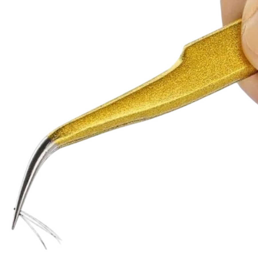 Ocean Curved Eyelash Extension Tweezers for Precision 1 Count