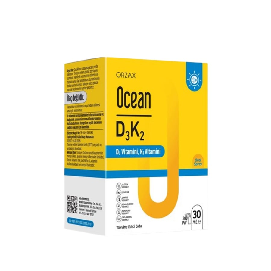 Ocean Vitamin D3 K2 Spray Bone, 30 ml