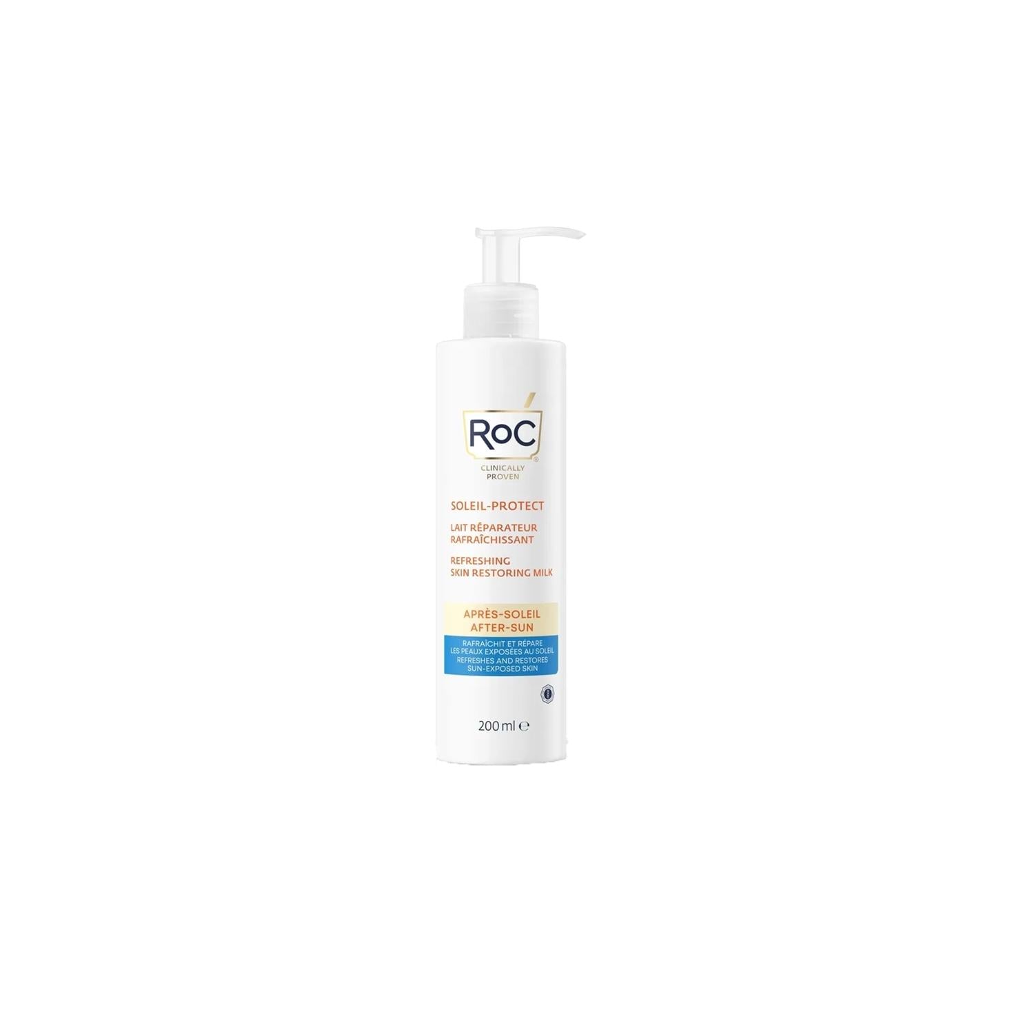 RoC After-Sun Body Care Lotion - Soothes & Moisturizes Skin, 6.76 fl oz RoC After-Sun Lotion - Soothes & Moisturizes after-sun lotion, body care, sun care, moisturizing lotion, RoC skincare, skincare products, dermatological skincare, after-sun care, soothing lotion, sunburn relief, skin hydration, outdoor care