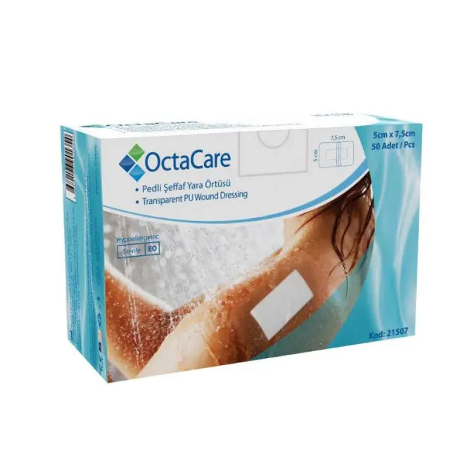 Octamed Octacare Sterile Transparent Wound Dressing 5cm x 7.5cm