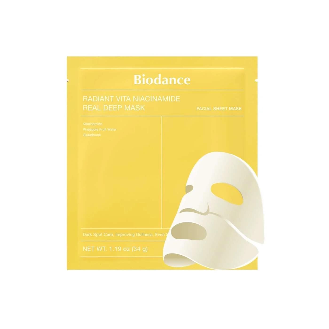 Biodance Radiant Vita Niacinamide Real Deep Mask 4-Pack