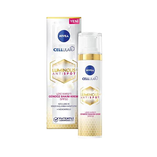 Nivea Luminous630 Anti-Spot Day Cream SPF50: Fade Dark Spots, Brighten Skin & Protect from Sun - Hyperpigmentation Treatment, 1.35 fl oz - image 3