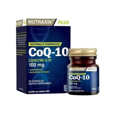 nutraxin coq-10 capsules packaging, nutraxin coq-10 capsules opened, nutraxin coq-10 capsules close up Nutraxin CoQ-10 - 30 Capsules | Dietary Supplement Nutraxin CoQ-10 Capsules - Dietary Supplement nutraxin, coq-10, dietary-supplement, heart-health, energy-supplement, capsules, halal, no-allergens, adults, ai-generated