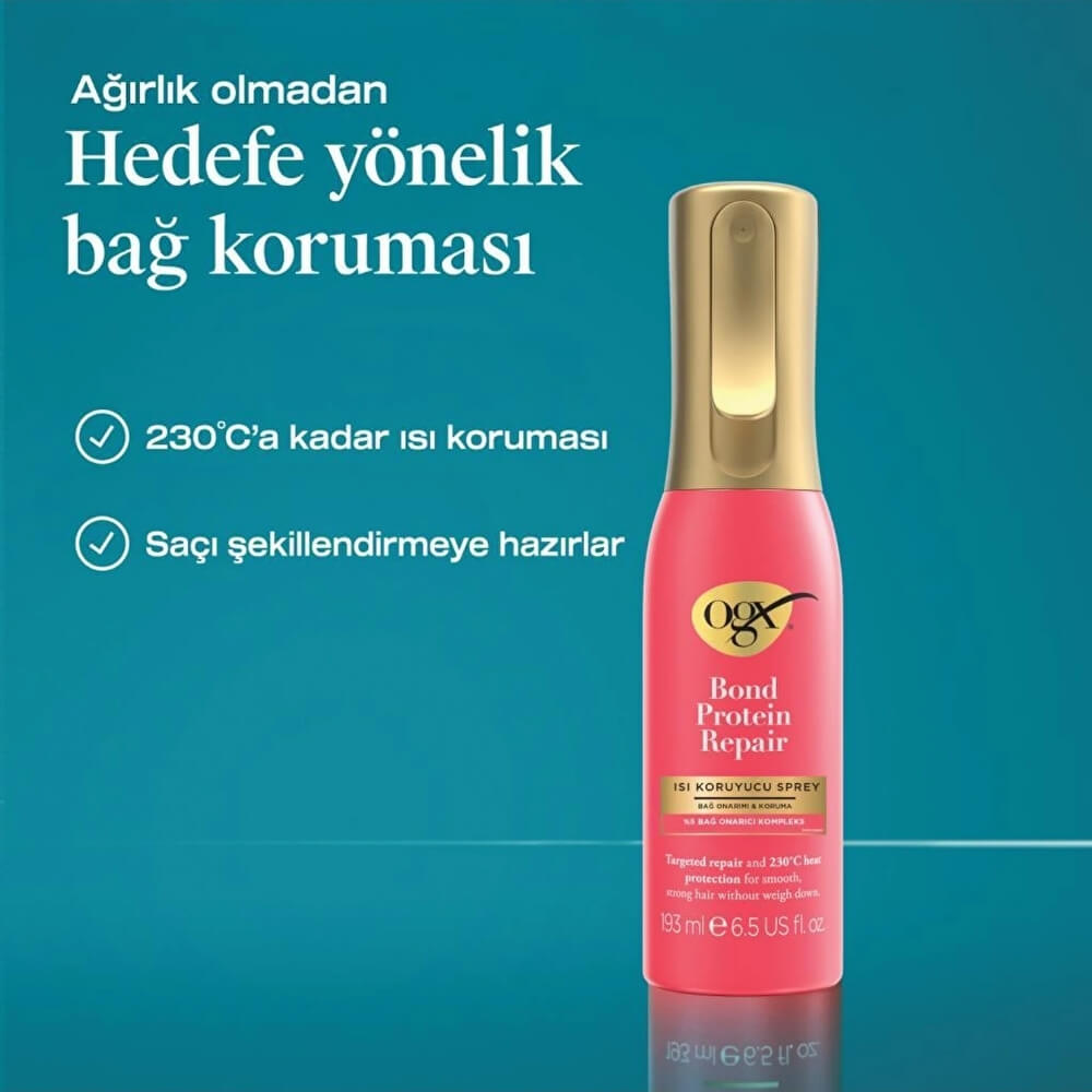 OGX Bond Protein Repair Heat Protectant Spray 193 ml