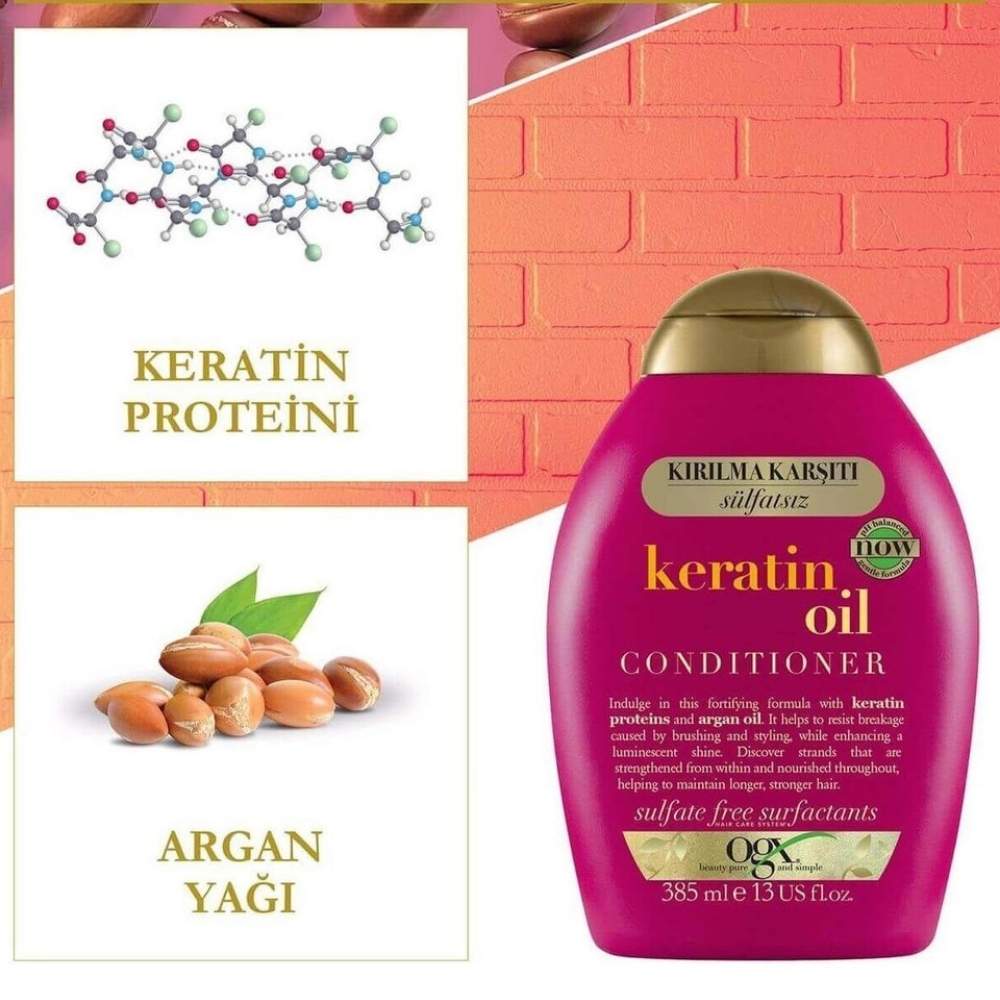 OGX Keratin Oil Conditioner for Strong &amp; Smooth Hair 385 ml