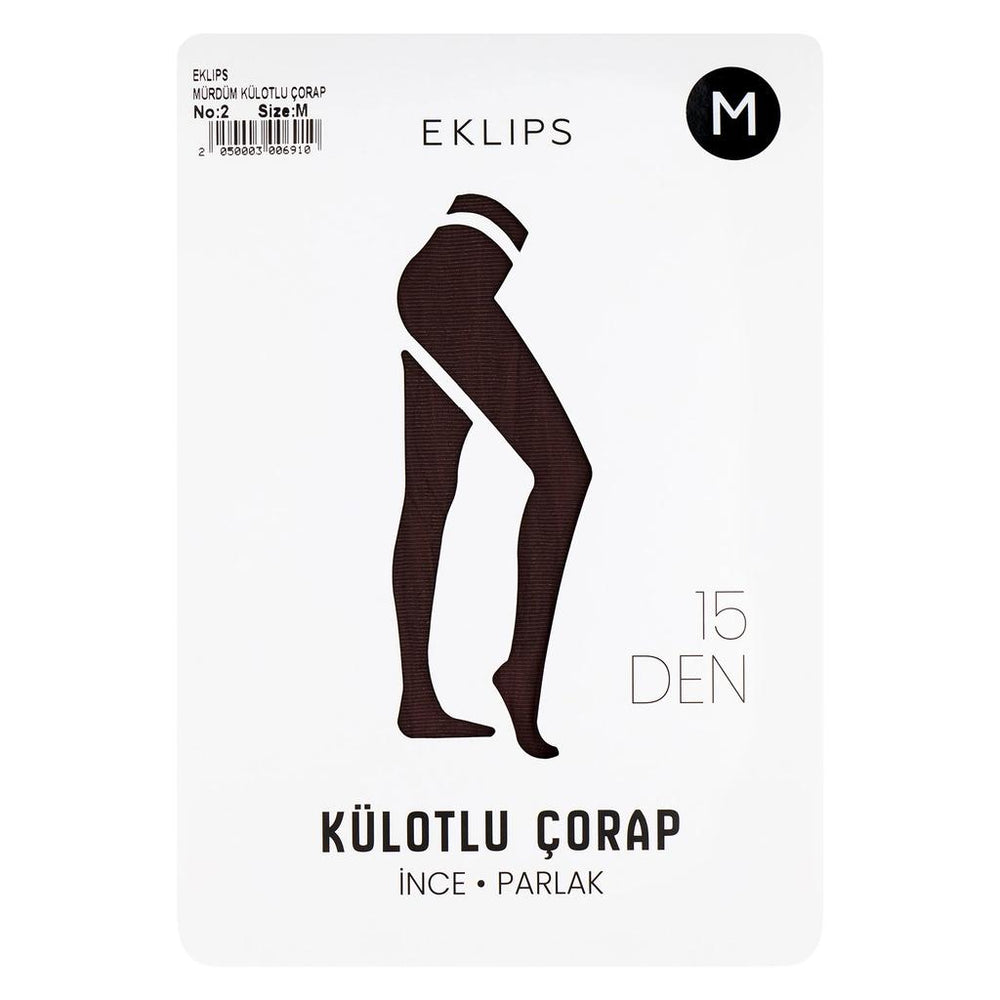 Eklips Plum Pantyhose Soft Comfort Tights in Size M
