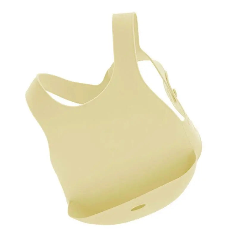OiOi Silicone Baby Bib Mellow Yellow Adjustable Back Straps