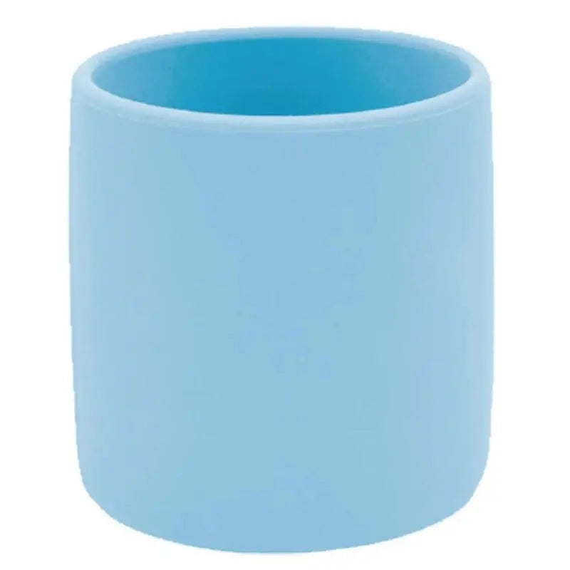 OiOi Mini Silicone Cup with Easy Grip in Mineral Blue 180ml