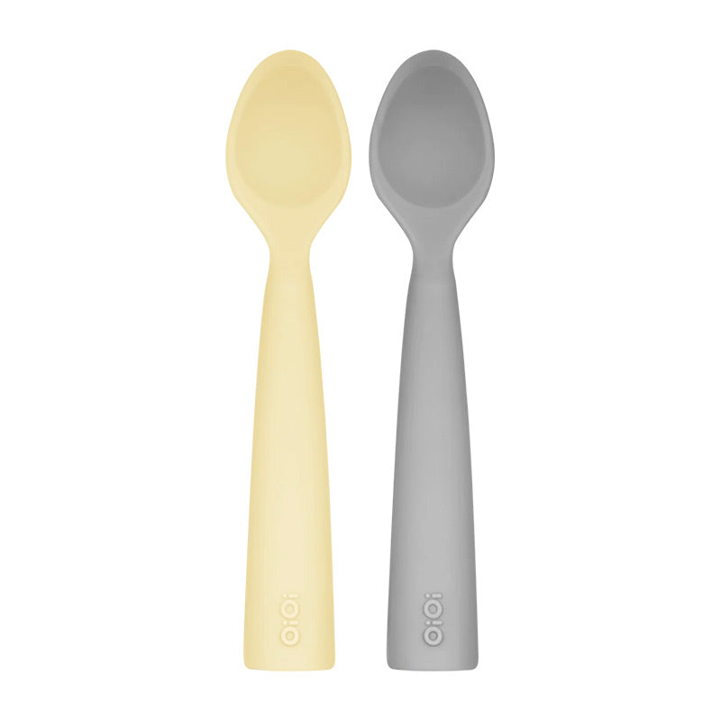 OiOi Silicone Nam Nam Baby Spoon Set for 6+ Months 2 Pack