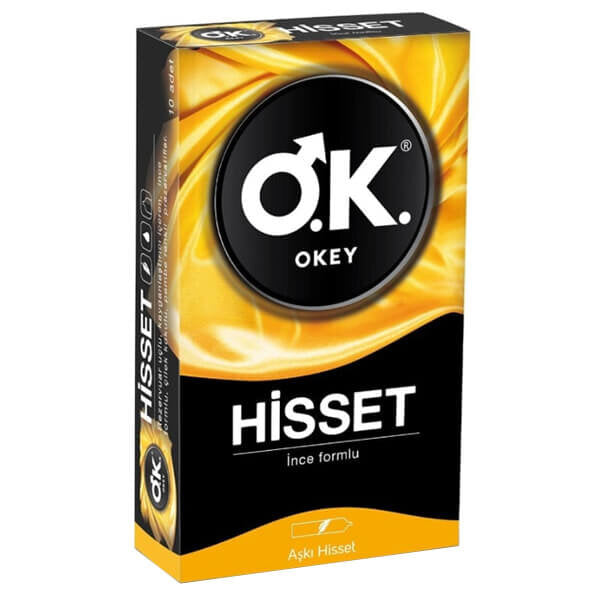 Okey Hisset Ultra Thin Condoms for Enhanced Sensitivity 10-Pack