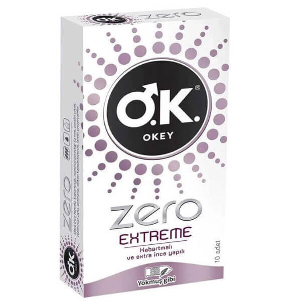 Okey Zero Extreme Ultra-Thin Condoms for Natural Feel 10-Pack
