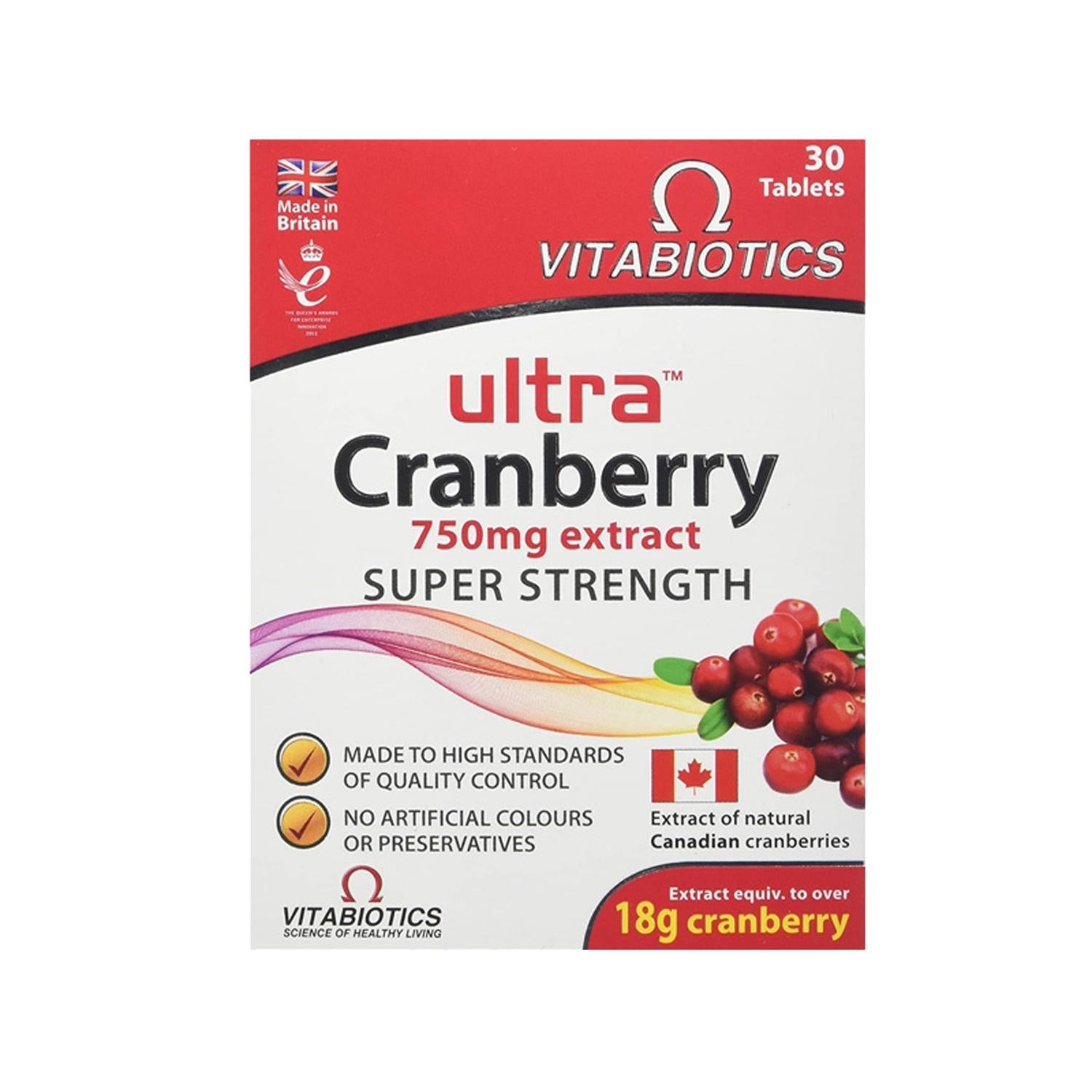 Vitabiotics Ultra Cranberry 750mg: Natural UTI Prevention & Urinary Tract Health Dietary Supplement - 30 Easy-to-Swallow Tablets Vitabiotics Cranberry 750mg: Natural UTI Prevention cranberry extract, urinary tract health, UTI prevention, Vitabiotics Cranberry, cranberry supplement, 750 mg cranberry, cranberry tablets, UTI support supplement, cranberry supplement, UTI relief, urinary health, natural supplement, cranberry, cranberry pills, urinary tract infection, UTI, dietary supplement, women's health, mens
